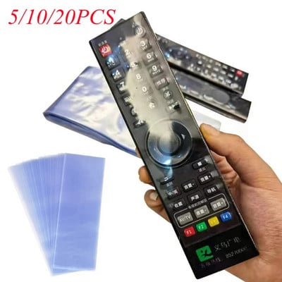 5/10/20PCS Transparent Shrink Film Bag Anti-dust Protective Case Cover For TV Air Conditioner Remote Control Shrink PVC Plastic