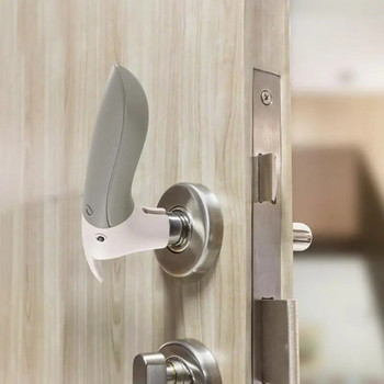 Анти-сблъсък Мека силиконова обвивка Капак на дръжката на вратата Без статично електричество Ръкав за дръжка Бебешки предпазен протектор за стена за спалня, хол