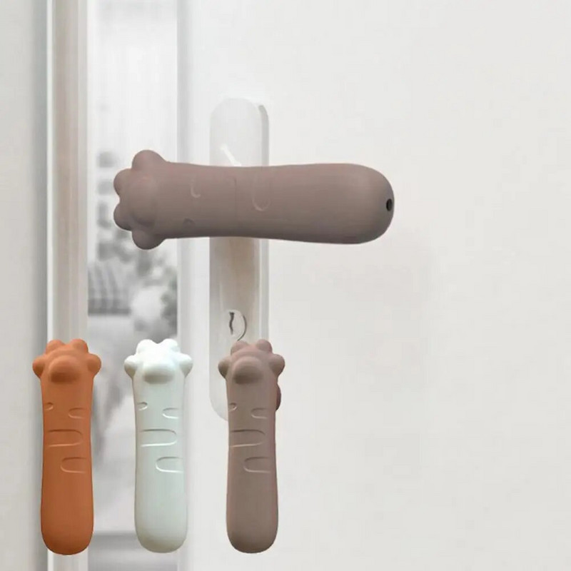 L formos silikoninis durelių rankenos apsauginis dangtelis, apsaugantis nuo susidūrimo kūdikių saugos apsauga be triukšmo siurbimo taurelės durų rankenos durų rankenos dangtis
