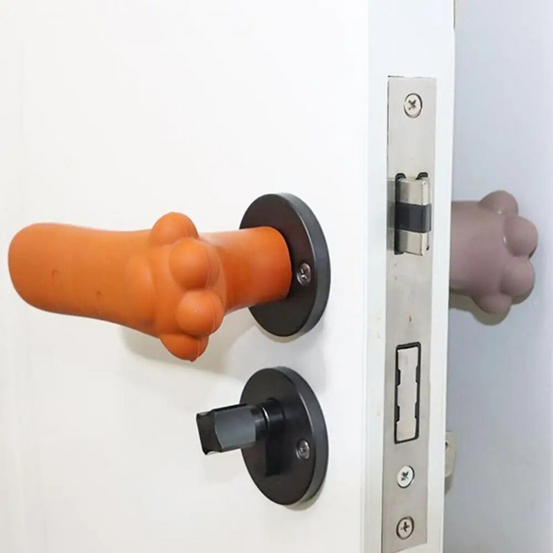 L formos silikoninis durelių rankenos apsauginis dangtelis, apsaugantis nuo susidūrimo kūdikių saugos apsauga be triukšmo siurbimo taurelės durų rankenos durų rankenos dangtis