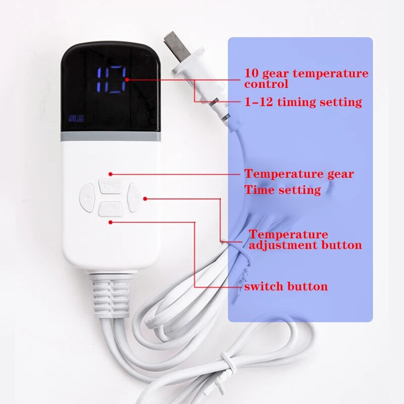 Reguliuojamas odinis šildomas pėdų kilimėlis elektrinis šildymo pagalvėlės pėdų šildomas kilimas termostatas namų biuro šildymo įrankiai