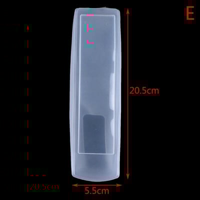 1 kom. Prozirna zaštitna torba za pohranu za zaštitu od prašine, prijenosna silikonska torbica za kontrolu klima uređaja Poklopac za daljinski upravljač