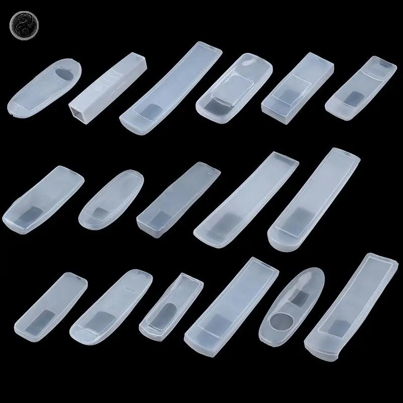 1 kom. Prozirna zaštitna torba za pohranu za zaštitu od prašine, prijenosna silikonska torbica za kontrolu klima uređaja Poklopac za daljinski upravljač