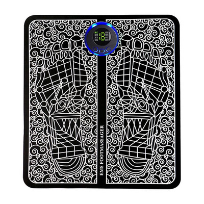 EMS pėdų cirkuliacijos masažuoklis 8 režimų pėdų stiprintuvas USB įkraunamas kojų raumenų stimuliatorius nuotolinio valdymo pultelis, skirtas naudoti namuose ir biure