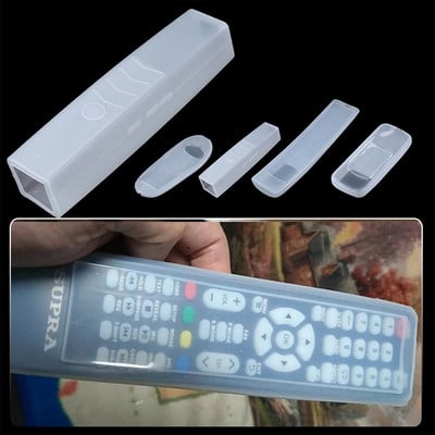 1 Pc Portable Silicone Air Condition Control Case TV Remote Control Cover Transparent Dust Protect Protective Storage Bags