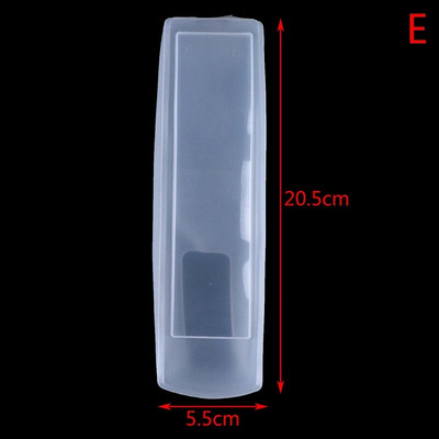 1 pc pārnēsājams silikona gaisa kondicionēšanas vadības futrālis televizora tālvadības pults vāciņš caurspīdīgs putekļu aizsardzības aizsargs glabāšanas somas