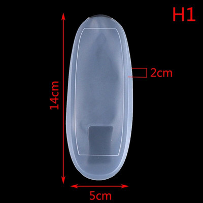 1 pc pārnēsājams silikona gaisa kondicionēšanas vadības futrālis televizora tālvadības pults vāciņš caurspīdīgs putekļu aizsardzības aizsargs glabāšanas somas