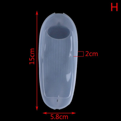 1 pc pārnēsājams silikona gaisa kondicionēšanas vadības futrālis televizora tālvadības pults vāciņš caurspīdīgs putekļu aizsardzības aizsargs glabāšanas somas
