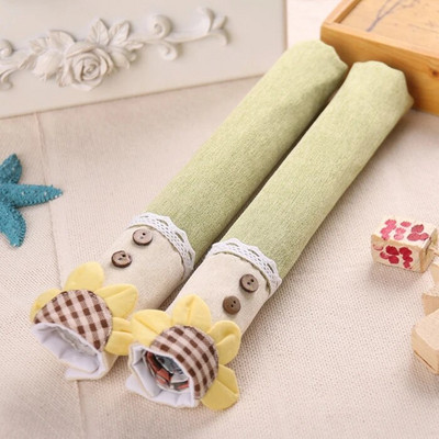 1 poros durų rankenos dangtis Pastoracinės gėlės Medvilninis durų rankenos dangtis Dviejų durų šaldytuvas Antistatiniai dangteliai Šaldytuvo pirštinės