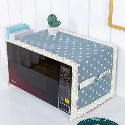 Mikrobangų krosnelės dangtis Paprastas lininis audinys, alyvai atsparus dangtis Elektrinės orkaitės dulkėms atsparus dangtelis, atsparus vandeniui, alyvai atsparus buitinis orkaitės dangtis