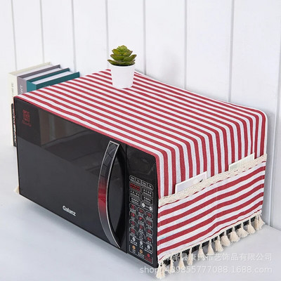 Mikrobangų krosnelės dangtis Paprastas lininis audinys, alyvai atsparus dangtis Elektrinės orkaitės dulkėms atsparus dangtelis, atsparus vandeniui, alyvai atsparus buitinis orkaitės dangtis