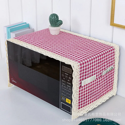 Mikrobangų krosnelės dangtis Paprastas lininis audinys, alyvai atsparus dangtis Elektrinės orkaitės dulkėms atsparus dangtelis, atsparus vandeniui, alyvai atsparus buitinis orkaitės dangtis