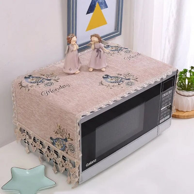 Europa Dekoratyviniai mikrobangų krosnelės užvalkalai Virtuvės dulkėms atsparus apsauginis dangtis Universalus daugiafunkcis naktinio staliuko apsaugas