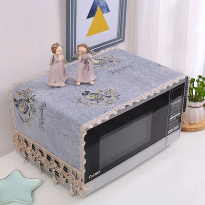 Europa Dekoratyviniai mikrobangų krosnelės užvalkalai Virtuvės dulkėms atsparus apsauginis dangtis Universalus daugiafunkcis naktinio staliuko apsaugas