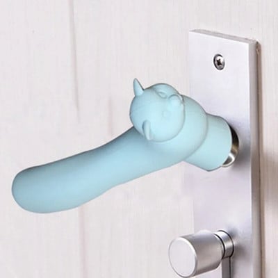 1 бр. Силиконова дръжка на вратата Защитен капак против сблъсък Детски предпазни ръкавици за дръжка на вратата Капак за дръжка на вратата за бебешка стая