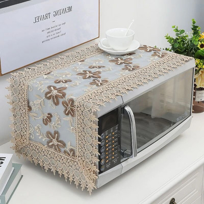 35x100cm Įjunkite kompiuterį nenuėmę išsiuvinėto dangčio Audinio mikrobangų dangtelis nuo dulkių Modernus minimalistinis orkaitės dulkių dangtelis