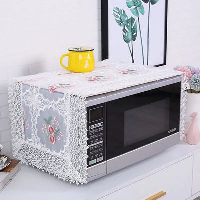 35x100cm Įjunkite kompiuterį nenuėmę išsiuvinėto dangčio Audinio mikrobangų dangtelis nuo dulkių Modernus minimalistinis orkaitės dulkių dangtelis