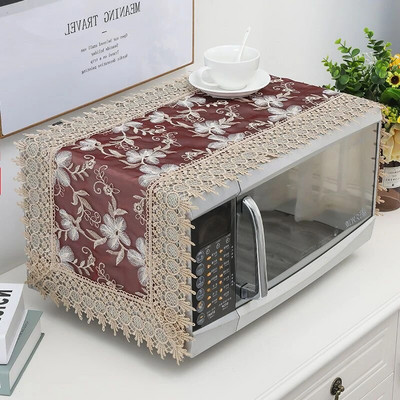 35x100cm Įjunkite kompiuterį nenuėmę išsiuvinėto dangčio Audinio mikrobangų dangtelis nuo dulkių Modernus minimalistinis orkaitės dulkių dangtelis