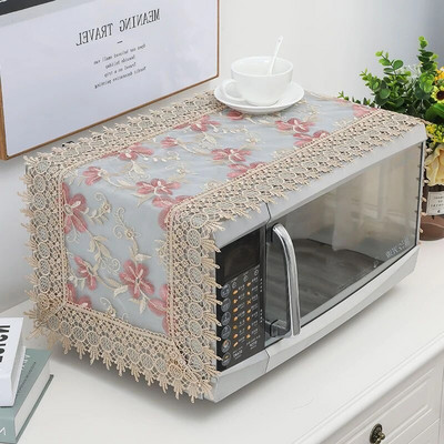 35x100cm Įjunkite kompiuterį nenuėmę išsiuvinėto dangčio Audinio mikrobangų dangtelis nuo dulkių Modernus minimalistinis orkaitės dulkių dangtelis