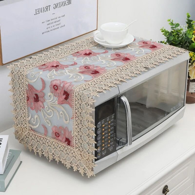 35x100cm Įjunkite kompiuterį nenuėmę išsiuvinėto dangčio Audinio mikrobangų dangtelis nuo dulkių Modernus minimalistinis orkaitės dulkių dangtelis