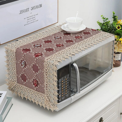 35x100cm Įjunkite kompiuterį nenuėmę išsiuvinėto dangčio Audinio mikrobangų dangtelis nuo dulkių Modernus minimalistinis orkaitės dulkių dangtelis