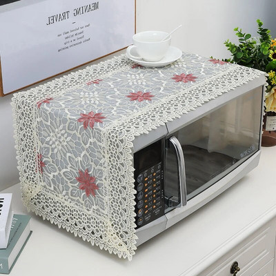 35x100cm Įjunkite kompiuterį nenuėmę išsiuvinėto dangčio Audinio mikrobangų dangtelis nuo dulkių Modernus minimalistinis orkaitės dulkių dangtelis