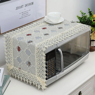 35x100cm Įjunkite kompiuterį nenuėmę išsiuvinėto dangčio Audinio mikrobangų dangtelis nuo dulkių Modernus minimalistinis orkaitės dulkių dangtelis