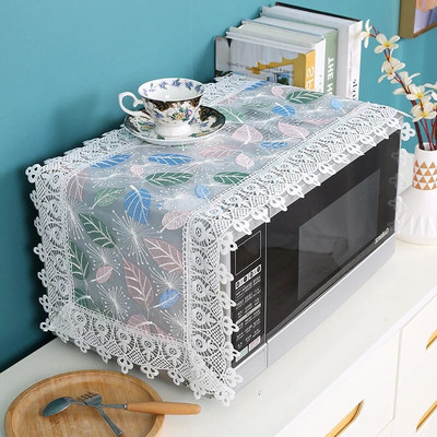 35x100cm Įjunkite kompiuterį nenuėmę išsiuvinėto dangčio Audinio mikrobangų dangtelis nuo dulkių Modernus minimalistinis orkaitės dulkių dangtelis