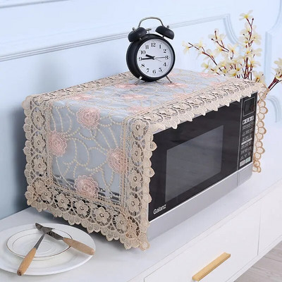 35x100cm Įjunkite kompiuterį nenuėmę išsiuvinėto dangčio Audinio mikrobangų dangtelis nuo dulkių Modernus minimalistinis orkaitės dulkių dangtelis