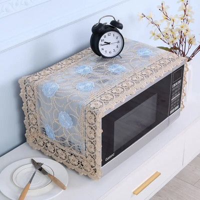 35x100cm Įjunkite kompiuterį nenuėmę išsiuvinėto dangčio Audinio mikrobangų dangtelis nuo dulkių Modernus minimalistinis orkaitės dulkių dangtelis