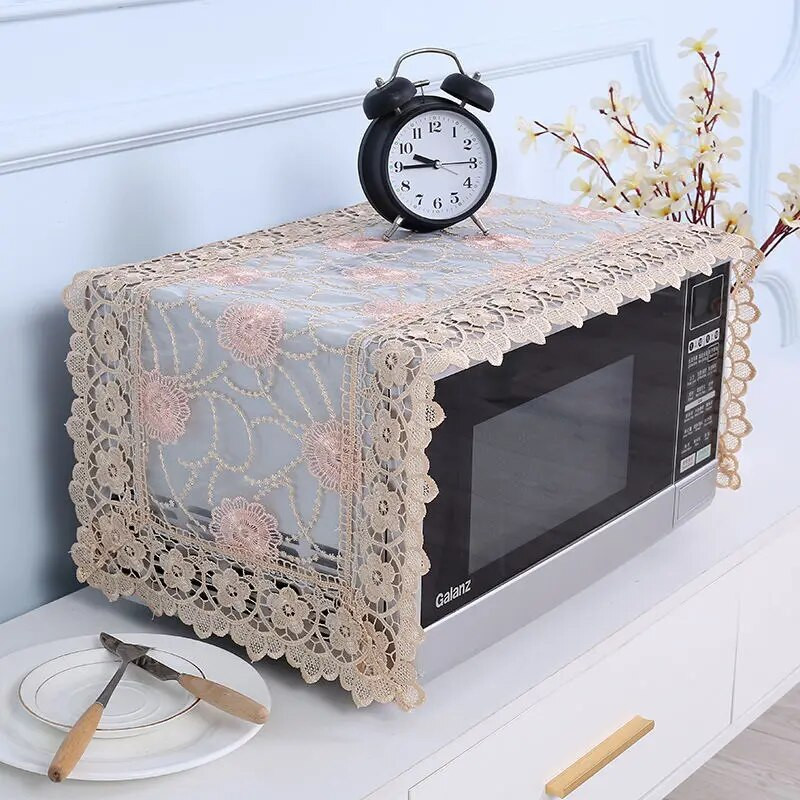 35x100cm Įjunkite kompiuterį nenuėmę išsiuvinėto dangčio Audinio mikrobangų dangtelis nuo dulkių Modernus minimalistinis orkaitės dulkių dangtelis