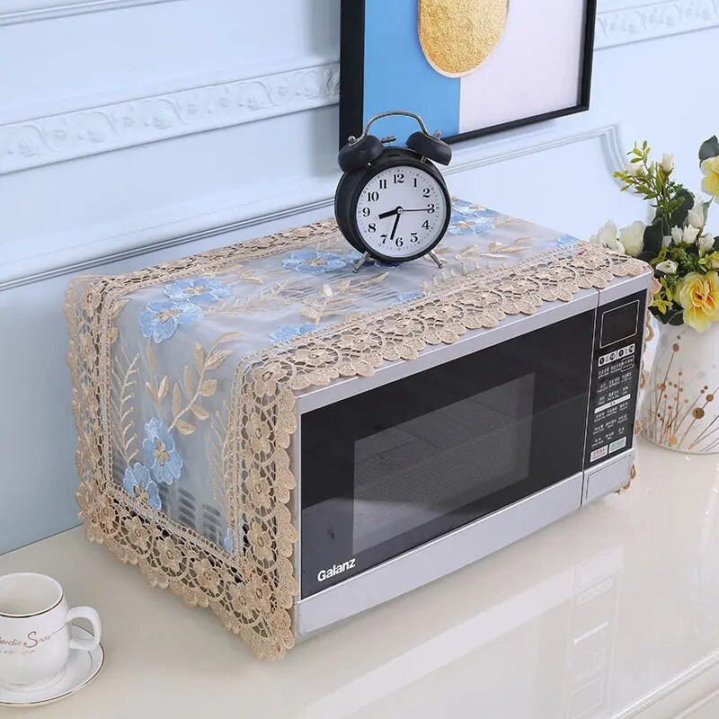 35x100cm Įjunkite kompiuterį nenuėmę išsiuvinėto dangčio Audinio mikrobangų dangtelis nuo dulkių Modernus minimalistinis orkaitės dulkių dangtelis