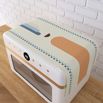 Buitinis mikrobangų dangtis, atsparus vandeniui ir alyvai atsparus mikrobangų krosnelės dulkių audinys, minkštas dangtis, skirtas mažiems ir šviežiems šaldytuvams