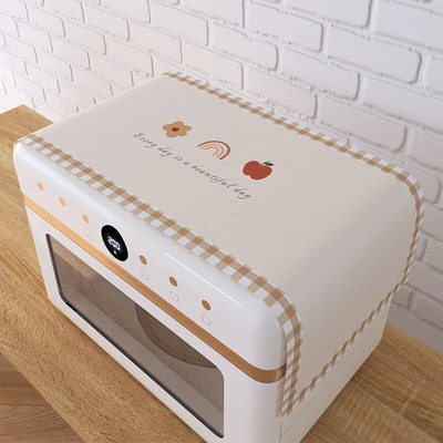 Buitinis mikrobangų dangtis, atsparus vandeniui ir alyvai atsparus mikrobangų krosnelės dulkių audinys, minkštas dangtis, skirtas mažiems ir šviežiems šaldytuvams