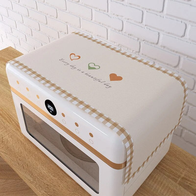 Buitinis mikrobangų dangtis, atsparus vandeniui ir alyvai atsparus mikrobangų krosnelės dulkių audinys, minkštas dangtis, skirtas mažiems ir šviežiems šaldytuvams