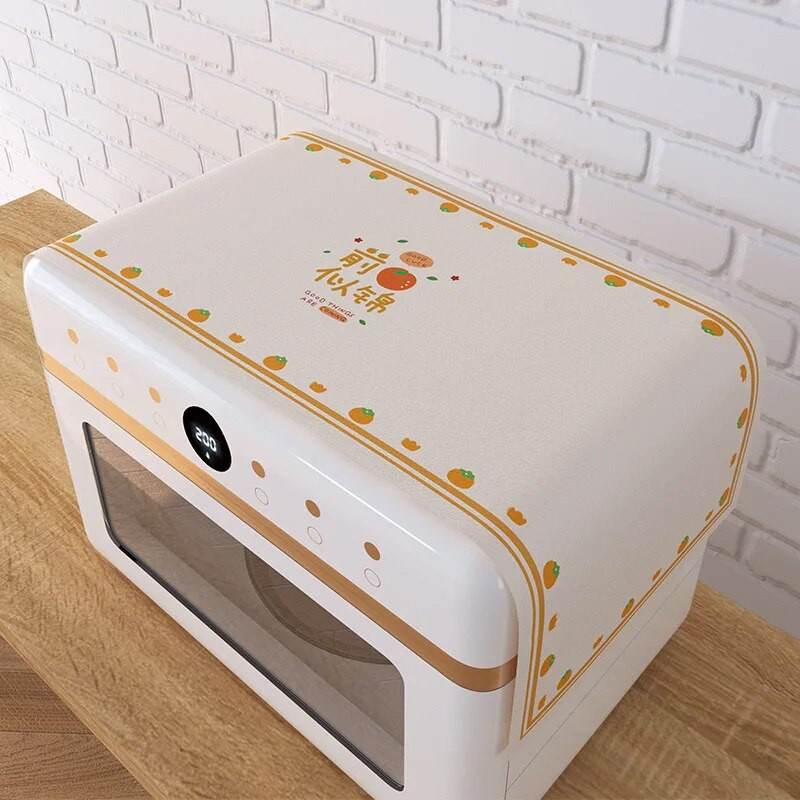 Buitinis mikrobangų dangtis, atsparus vandeniui ir alyvai atsparus mikrobangų krosnelės dulkių audinys, minkštas dangtis, skirtas mažiems ir šviežiems šaldytuvams