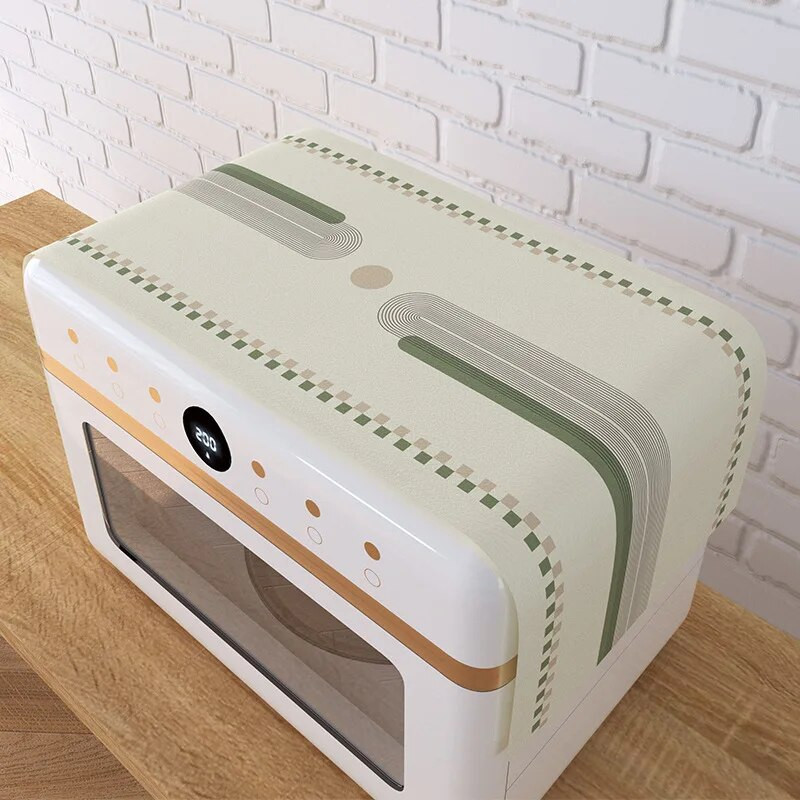 Buitinis mikrobangų dangtis, atsparus vandeniui ir alyvai atsparus mikrobangų krosnelės dulkių audinys, minkštas dangtis, skirtas mažiems ir šviežiems šaldytuvams