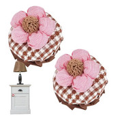 Durų rankenos pagalvėlė 2 vnt Audiniai gėlė vaikams Durų rankenos Pirštinės Apvalios Durų Rankenos Pirštinės Neslidžios Rankenėlės Uždangalai Durų Rankena