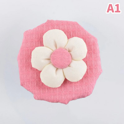 Durų rankenos užvalkalai Gėlėti durų rankenos apsauga Minkšti apvalūs rankenos užvalkalai Plaunama dekoratyvinė durų rankenos pagalvėlė