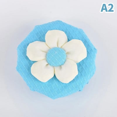 Durų rankenos užvalkalai Gėlėti durų rankenos apsauga Minkšti apvalūs rankenos užvalkalai Plaunama dekoratyvinė durų rankenos pagalvėlė