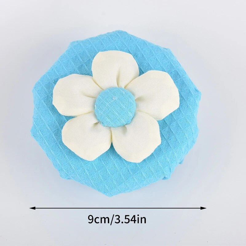 Durų rankenos užvalkalai Gėlėti durų rankenos apsauga Minkšti apvalūs rankenos užvalkalai Plaunama dekoratyvinė durų rankenos pagalvėlė