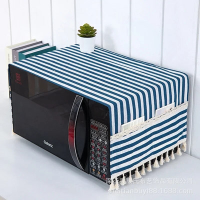 Navlaka otporna na ulje u mikrovalnoj pećnici Prekrasna navlaka za mikrovalnu pećnicu za upotrebu u kućanstvu Pamučna i lanena tkanina otporna na prašinu za navlaku za mikrovalnu pećnicu