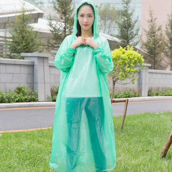 Αδιάβροχο μιας χρήσης Γυναικείο Ανδρικό Αδιάβροχο Αδιάβροχο Τουρισμός Πεζοπορία σε εξωτερικούς χώρους Rain Poncho Raincoat Hooded Rain Coat 5G