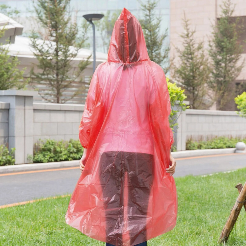 Ühekordne vihmamantel naiste meeste läbilaskmatu veekindel vihmamantel Turism õues matkamine vihma pontšo vihmamantel Kapuutsiga vihmamantel 5G
