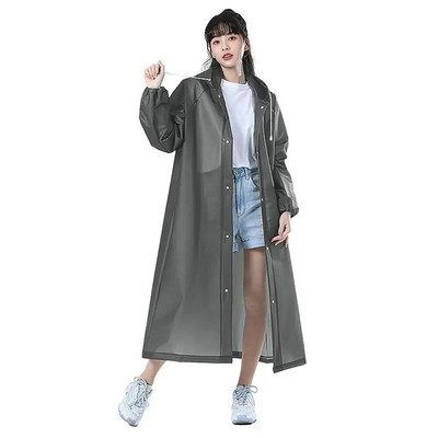 Kapucnis esőkabát női férfi vízhatlan, vastagított vízálló esőkabát turizmus kültéri túra esőkabát 150-188 cm magasságra