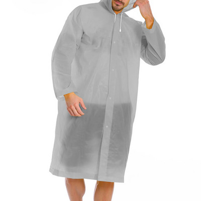 Hasznos hosszú esőkabát, vízálló karcolásgátló sapka kötél kialakítás, hosszú kapucnis esőkabát kültéri túrázáshoz, horgászathoz, hegymászáshoz
