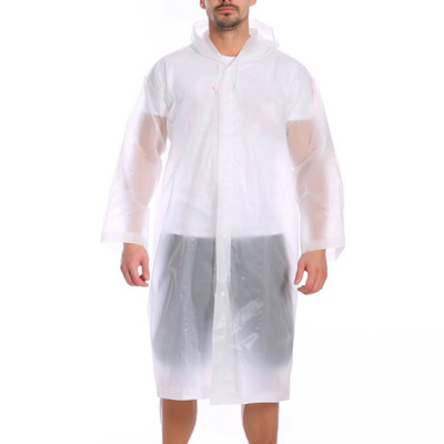 Hasznos hosszú esőkabát, vízálló karcolásgátló sapka kötél kialakítás, hosszú kapucnis esőkabát kültéri túrázáshoz, horgászathoz, hegymászáshoz