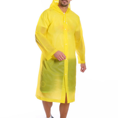 Hasznos hosszú esőkabát, vízálló karcolásgátló sapka kötél kialakítás, hosszú kapucnis esőkabát kültéri túrázáshoz, horgászathoz, hegymászáshoz