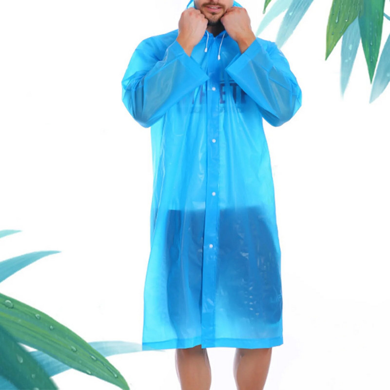 Hasznos hosszú esőkabát, vízálló karcolásgátló sapka kötél kialakítás, hosszú kapucnis esőkabát kültéri túrázáshoz, horgászathoz, hegymászáshoz