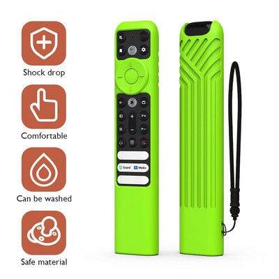 Husă din silicon pentru telecomandă pentru telecomandă TCL TV RC902V FMR1 Google Android Smart QLED Husă de protecție pentru TV cu șnur